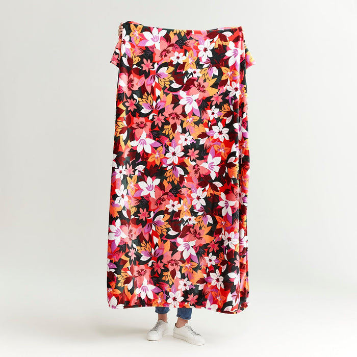 Vera Bradley Plush Throw Blanket “Rosa Floral”