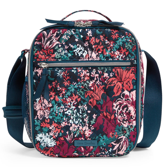 Vera Bradley Deluxe Lunch Bunch Bag "Cabbage Rose Cabernet"