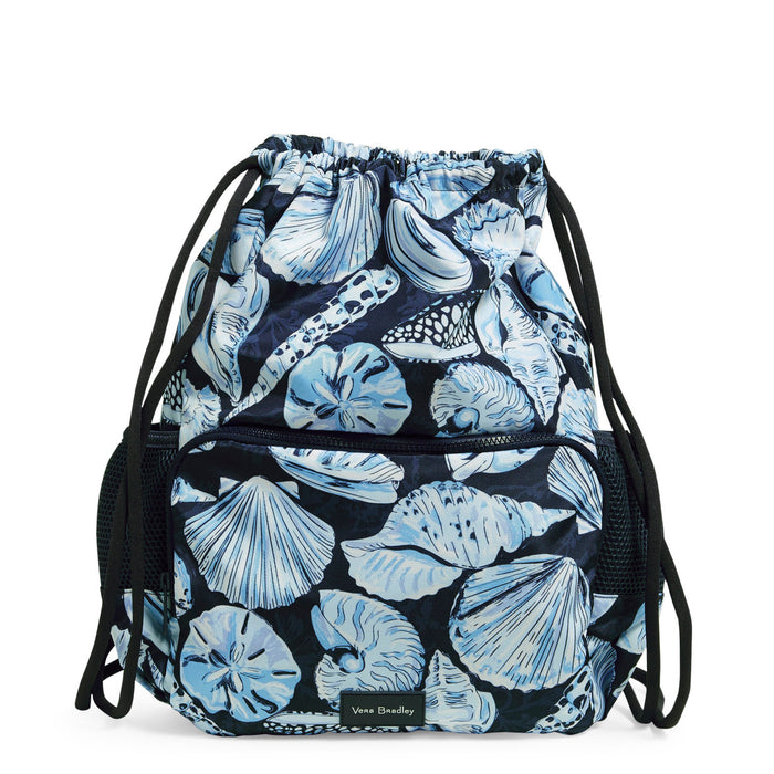 Vear Bradley ReActive Deluxe Drawstring Backsack "Morning Blue Shells"