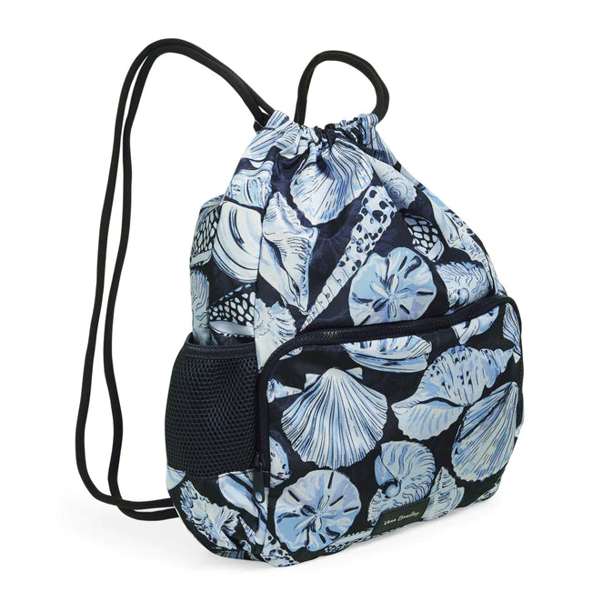 Vear Bradley ReActive Deluxe Drawstring Backsack "Morning Blue Shells"