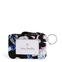 Vera Bradley Zip ID Case “plum pansies”