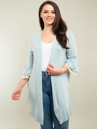 Cardigan with Lace Detail (Curvy)