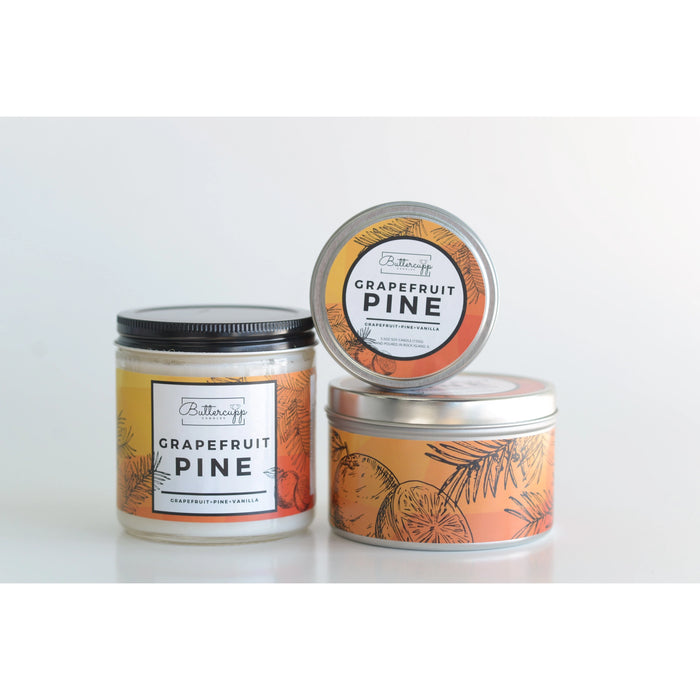 Grapefruit Pine Soy Candles and Wax Melts