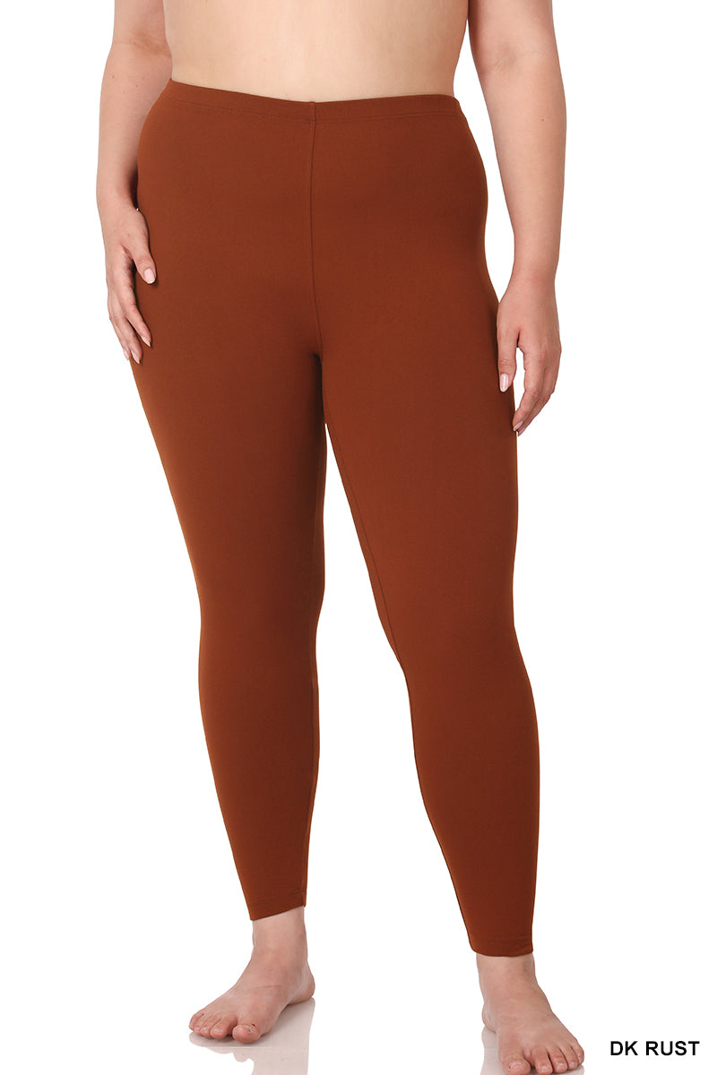 Caroline Full Length Leggings - Rust