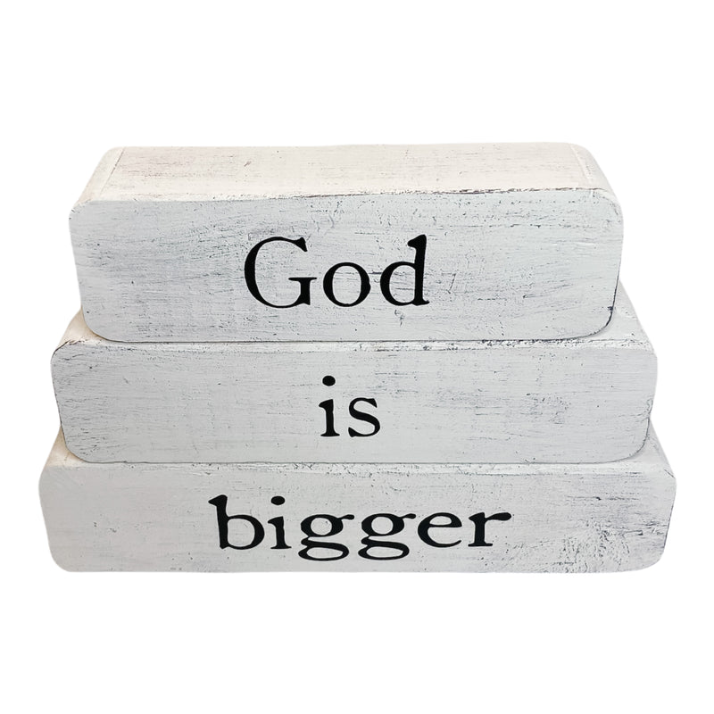 God Is Bigger Stacked Block Set