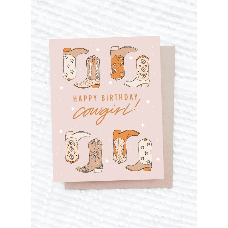 Happy Birthday Cowgirl Card