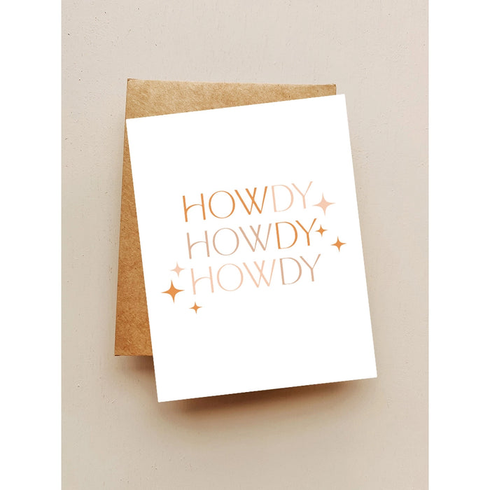 Howdy Howdy Howdy Card