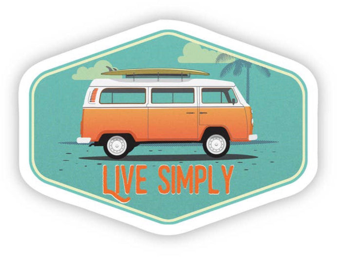 Live Simply Van Sticker