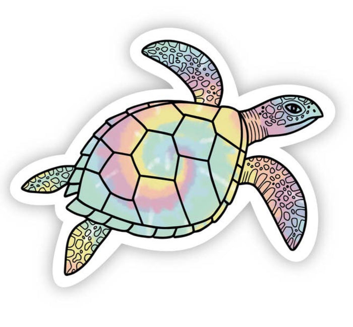 Sea Turtle Tie Dye Sticker