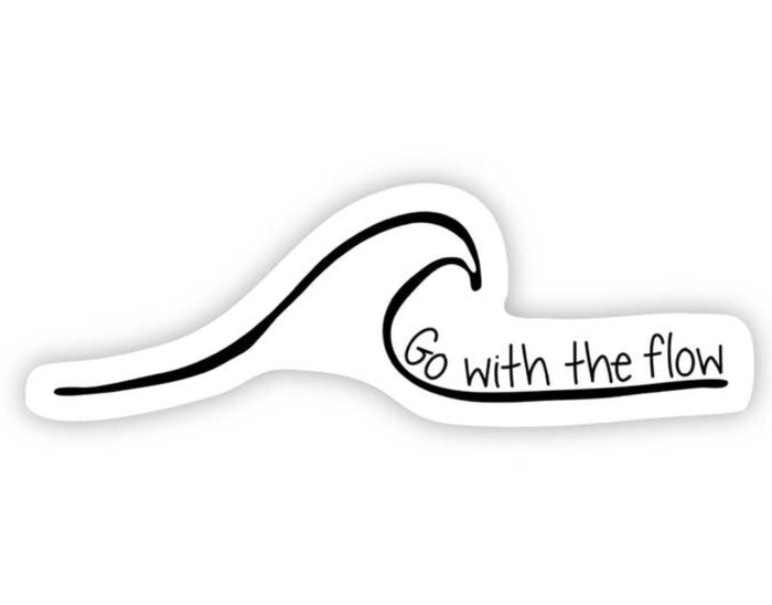 Wave Go With The Flow Sticker