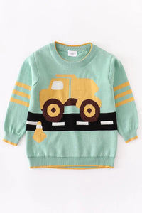 DUMP TRUCK KNIT JUMPER SWEATER