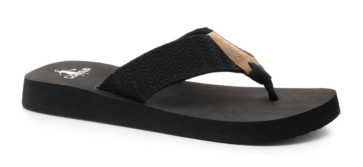 Corkys Lakeside Flip Flop "Black"