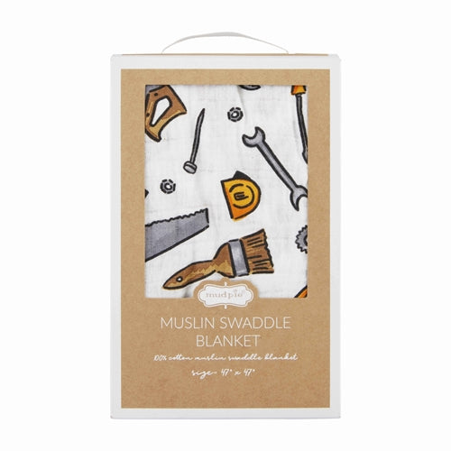 Mud Pie Tools Swaddle Blanket