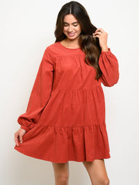 Baby Doll Ruffle Long Sleeve Top/Dress