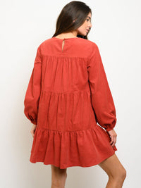 Baby Doll Ruffle Long Sleeve Top/Dress