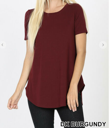 The Carlie Top - Dark Burgundy   S-3X