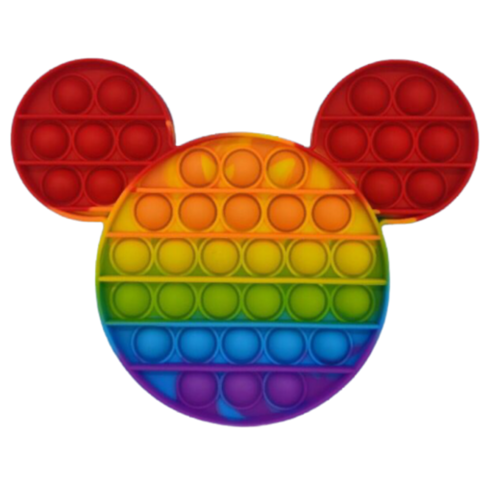 Pop It Fidget Toy Rainbow Mouse