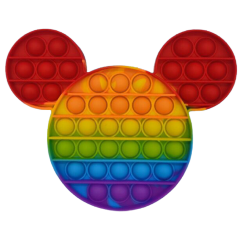 Pop It Fidget Toy Rainbow Mouse