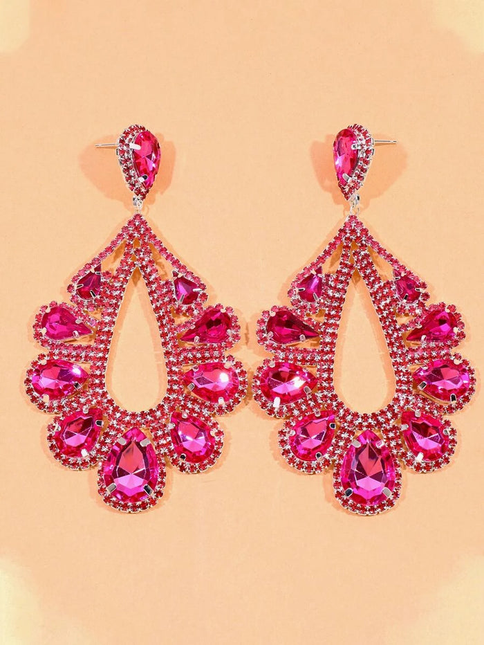 Hot Pink XL Gemstone Earrings