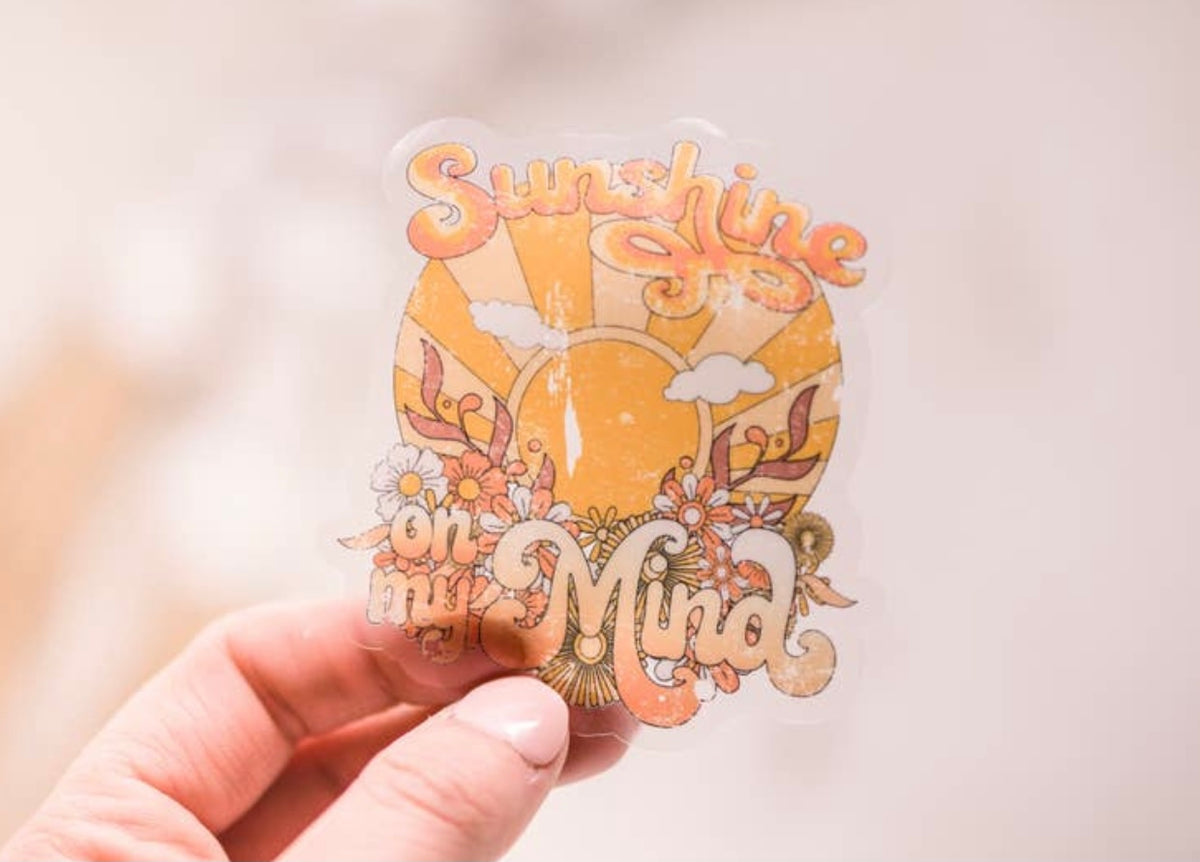 Sunshine On My Mind, Vinyl Sticker