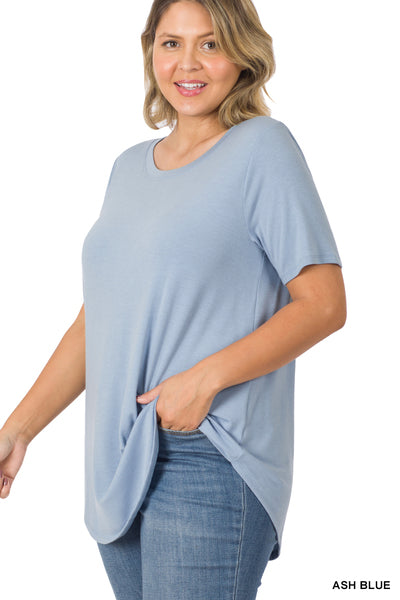 The Carlie Top -Ash Blue   S-3X