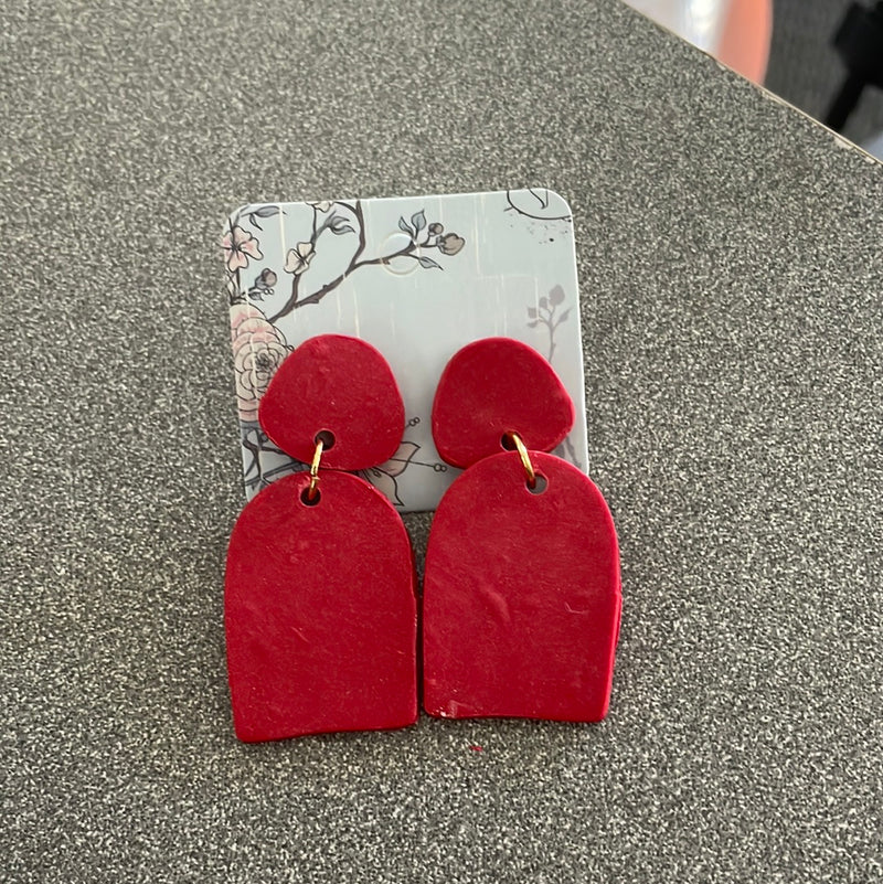 Red Clay Earrings