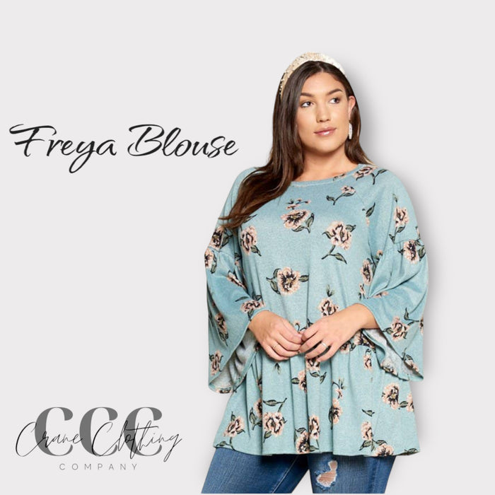 Freya Blouse- Mint