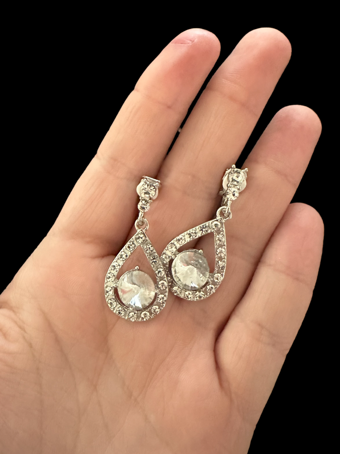 Carrie Clip-On Gemstone Earrings