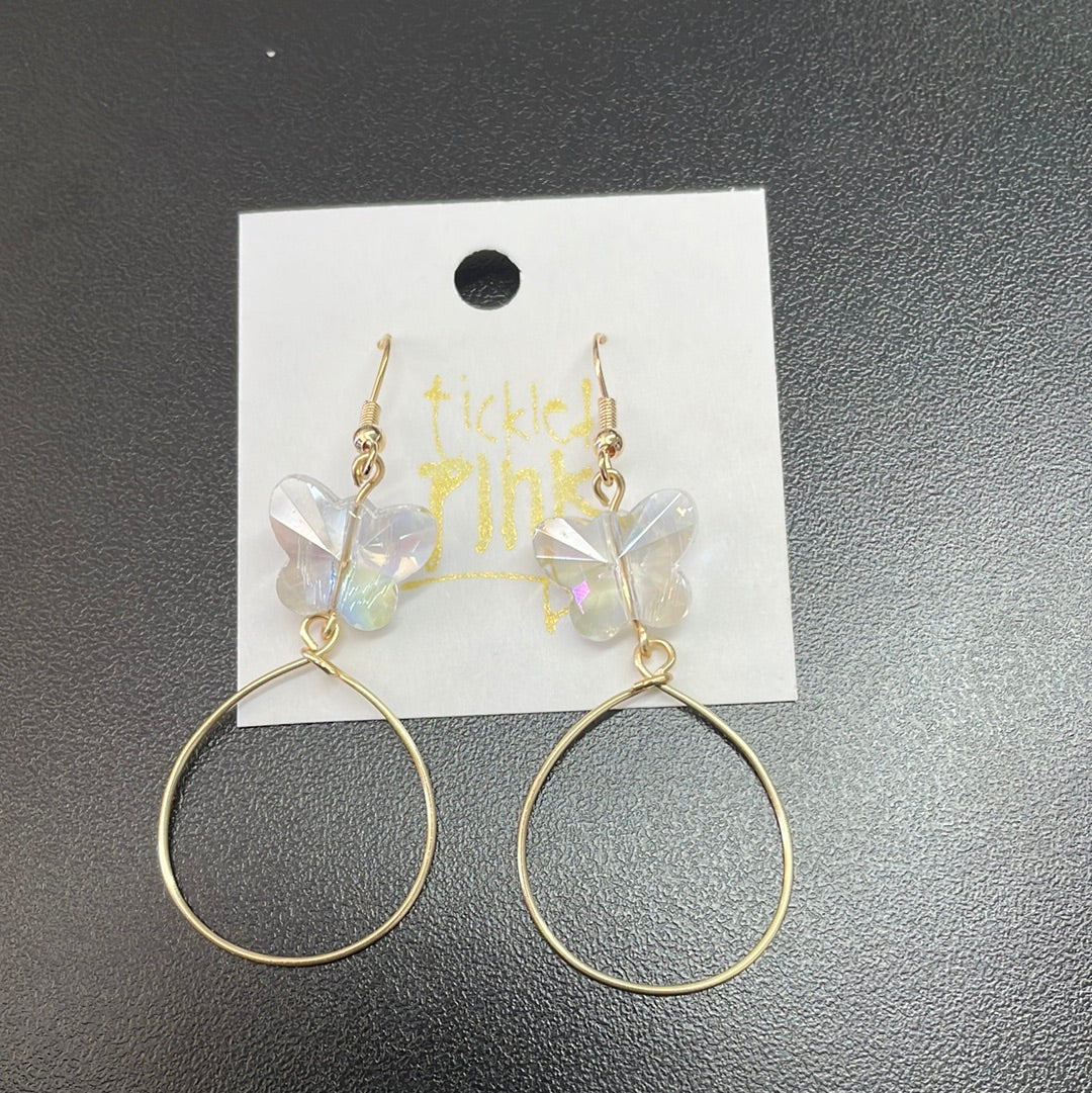 Butterfly Small Hoop Earrings