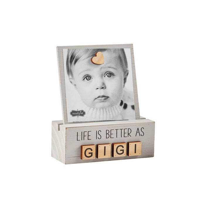 Mud Pie Letter Photo Block - GIGI