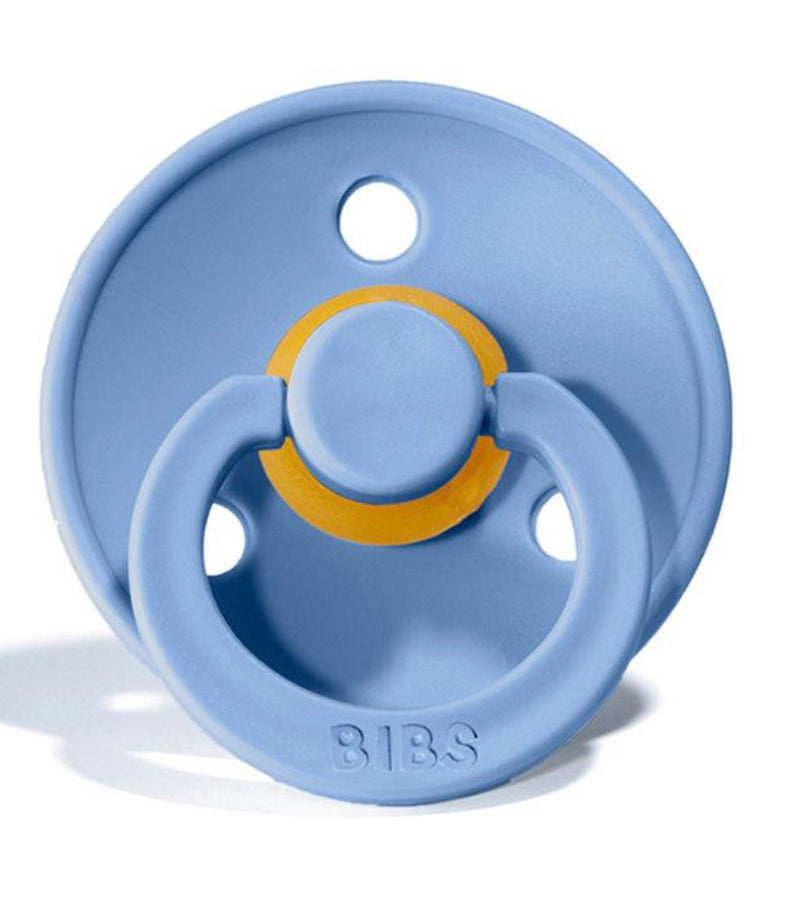 BIBS Natural Rubber 2 Pack Pacifier “Sky Blue”