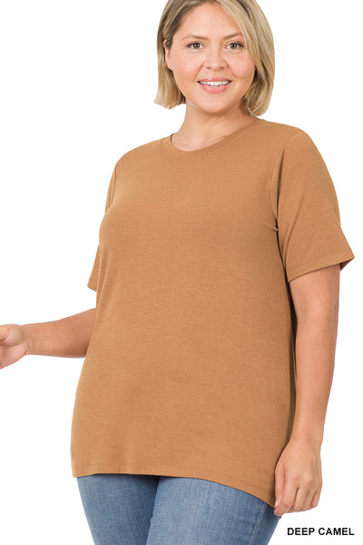 The Carlie Top -Deep Camel   S-3X