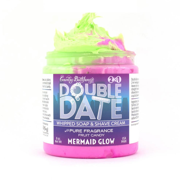 Double Date Whipped Soap and Shave “Mermaid Glow”