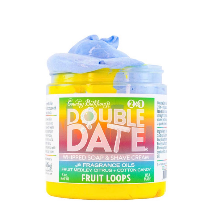 Double Date Whipped Soap and Shave “Fruit Loops”