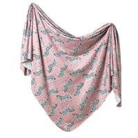 Copper Pearl Knit Swaddle Blanket “Zella”