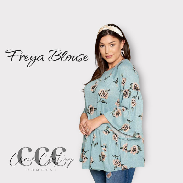 Freya Blouse- Mint