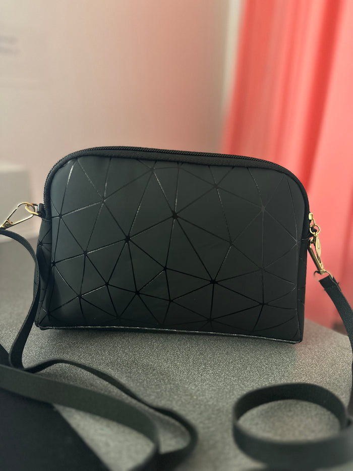 Black Geometric Bag