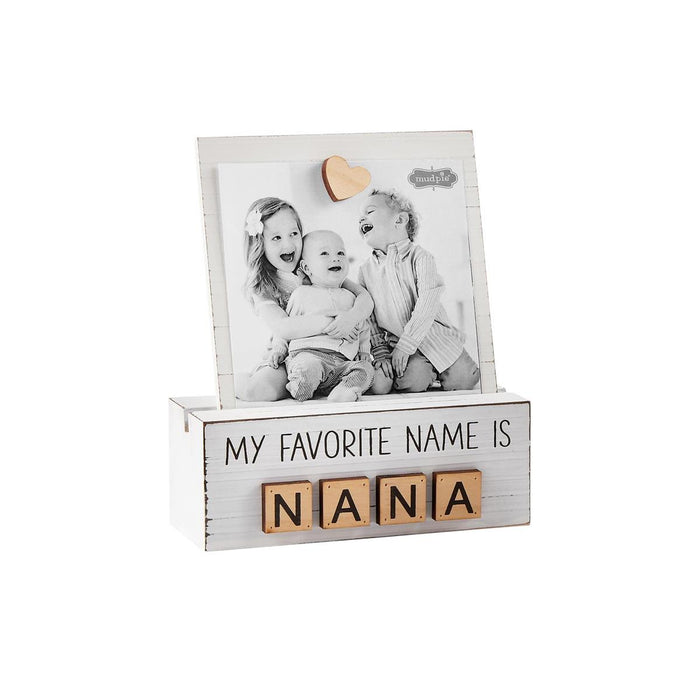 Mud Pie Letter Photo Block -Nana