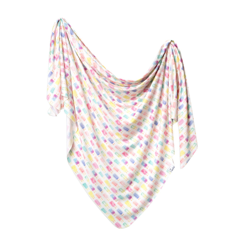 Copper Pearl Knit Swaddle Blanket “Summer”