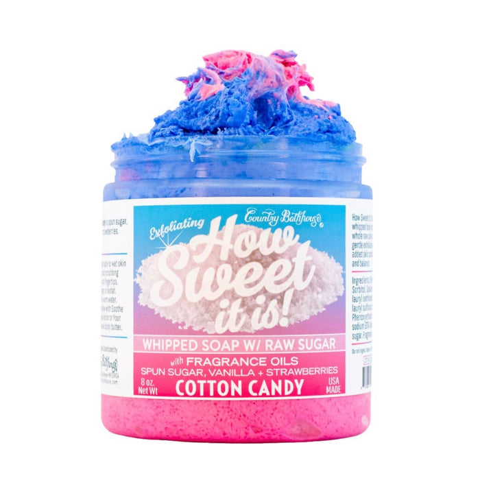 How Sweet It Is Whipped Soap with Raw Sugar “Cotton Candy”