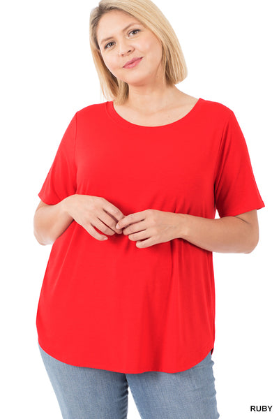 The Carlie Top- Ruby   S-3X