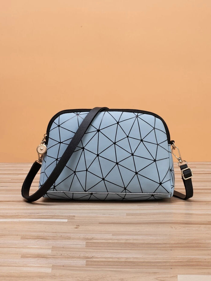 Pastel Blue Geometric Bag